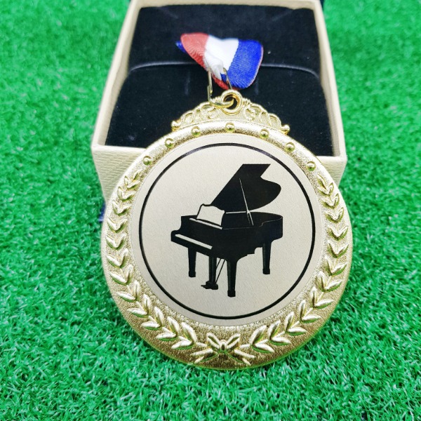 음악학원 우수연주자상 메달 제작 피아노 연주회 대회 행사 소량 단체용 우승 1등 양면가능 100818