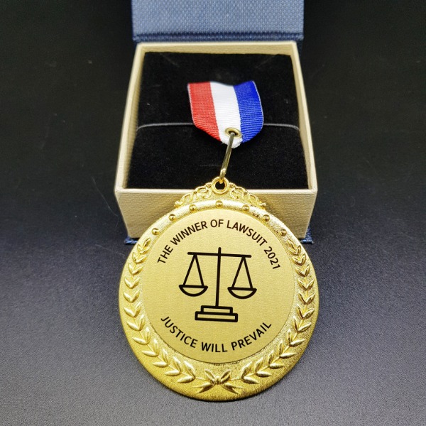 법률 토론 대회 메달 제작 1개부터 가능 - 행사 기념 소량 인쇄 양면가능 87