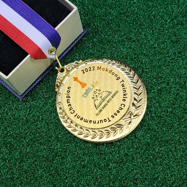 체스 챔피온 대회 메달 제작 - 토너먼트 부문 경기 챔피언 기념 우승 기념메달 소량 인쇄 343